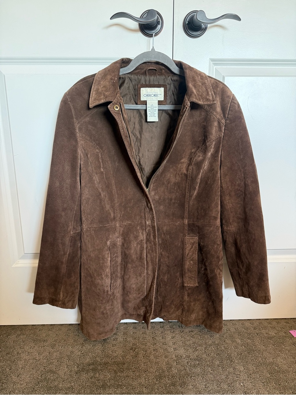 Cherokee Brown Suede Leather Jacket